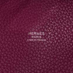 Pre Owned Hermes Picotin Lock 26 Rose Purple Taurillon Clemence Tote