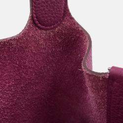 Pre Owned Hermes Picotin Lock 26 Rose Purple Taurillon Clemence Tote