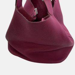 Pre Owned Hermes Picotin Lock 26 Rose Purple Taurillon Clemence Tote