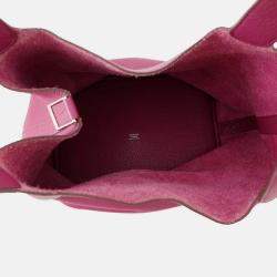 Pre Owned Hermes Picotin Lock 26 Rose Purple Taurillon Clemence Tote