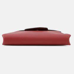 Pre Owned Hermes Tutti Frutti Rouge Grenat Swift Leather Tadelakt Leather Size 23