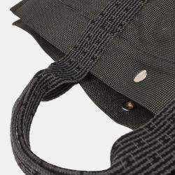 Pre Owned Hermes Herline Gray Canvas Tote