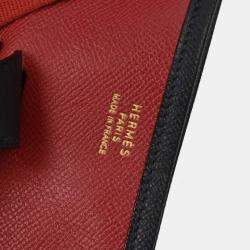 Pre Owned Hermes Evelyne 1 PM Rouge Vif Courchevel  Shoulder Bag