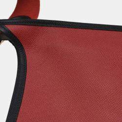 Pre Owned Hermes Evelyne 1 PM Rouge Vif Courchevel  Shoulder Bag