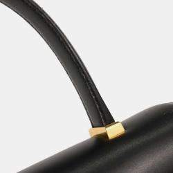 Pre Owned Hermes Black Box Calf Piano Handbag