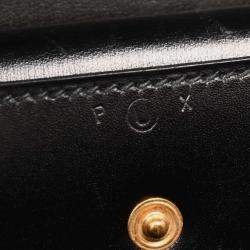 Pre Owned Hermes Black Box Calf Piano Handbag