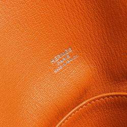 Pre Owned Hermes Orange Taurillon Clemence Jypsiere 34 Shoulder Bag