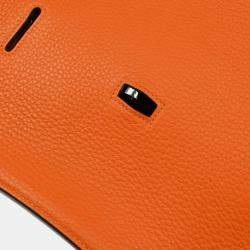 Pre Owned Hermes Orange Taurillon Clemence Jypsiere 34 Shoulder Bag