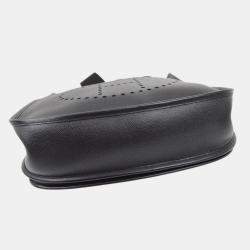 Pre Owned Hermes Black Epsom Evelyne 3 GM Shoulder Bag