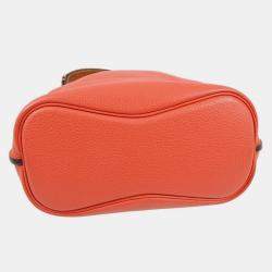 Pre Owned Hermes Rouge Pivoine Taurillon Clemence So Kelly 26 Shoulder Bag