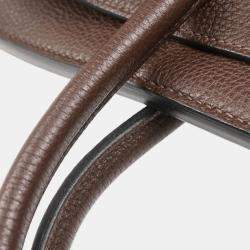 Pre Owned Hermes Chocolat Togo Birkin 30 Handbag