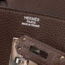 Pre Owned Hermes Chocolat Togo Birkin 30 Handbag