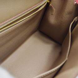 Pre Owned Hermes Gray/Pink Epsom Kelly 28 Sellier 2way Handbag