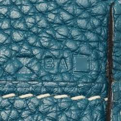 Pre Owned Hermes Colvert/Bleu Atoll Taurillon Clemence Leather Double Sens Reversible Tote