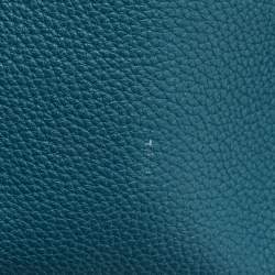 Pre Owned Hermes Colvert/Bleu Atoll Taurillon Clemence Leather Double Sens Reversible Tote