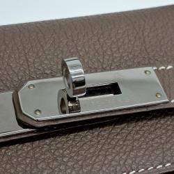 Pre Owned Hermes Brown Leather Kelly 35