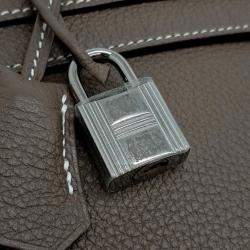Pre Owned Hermes Brown Leather Kelly 35
