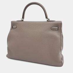Pre Owned Hermes Brown Leather Kelly 35