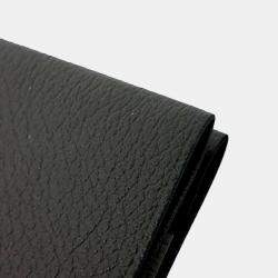 Pre Owned Hermes Black Leather H Sellier Card Holder
