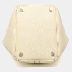 Pre Owned Hermes Beige Leather Rock Picotan 18