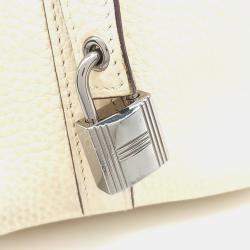 Pre Owned Hermes Beige Leather Rock Picotan 18