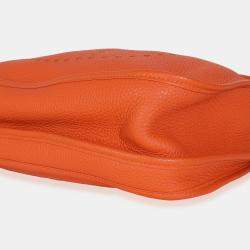 Pre Owned Hermes Evelyne III Orange Taurillon Clemence GM PHW Shoulder Bag