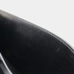 Pre Owned Hermes Kelly Wallet Long Bi-Fold Box Calf Leather Black