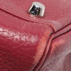 Pre Owned Hermes Tosca Taurillon Clemence Leather Palladium Finish Kelly Retourne 35 Bag
