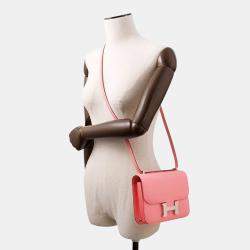 Pre Owned Hermes Constance3 Size Mini Miroir Rose Confetti Epsom 