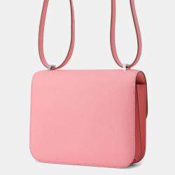 Pre Owned Hermes Constance3 Size Mini Miroir Rose Confetti Epsom 