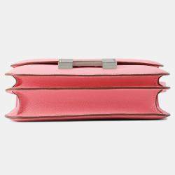 Pre Owned Hermes Constance3 Size Mini Miroir Rose Confetti Epsom 