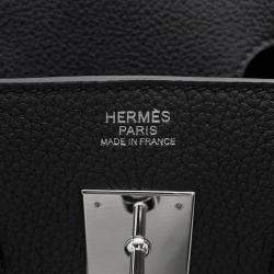 Pre Owned Hermes Birkin Size 30 Black Togo Leather Bag