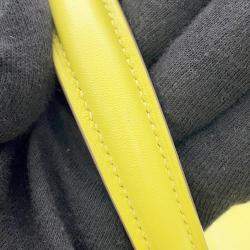 Pre Owned Hermes Kelly Size 25 Retourne Lime Swift Leather Bag