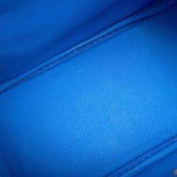 Pre Owned Hermes Lindy Blue Hydra Taurillon Clemence Size Mini