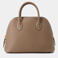 Pre Owned Hermes Bolide  Size 25 1923 Etoupe Evercolor Bag