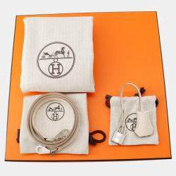 Pre Owned Hermes Bolide Size 25 1923 Craie Epsom 
