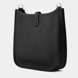 Pre Owned Hermes Evelyne Long Size Tpm Black Taurillon Clemence Bag