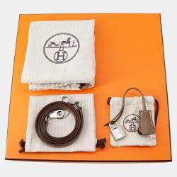 Pre Owned Hermes Bolide Size 25 1923 Etoupe Evercolor Bag