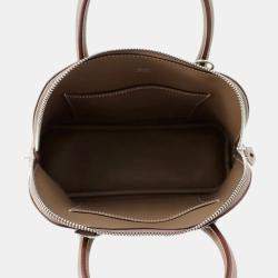 Pre Owned Hermes Bolide Size 25 1923 Etoupe Evercolor Bag