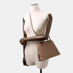Pre Owned Hermes Bolide Size 25 1923 Etoupe Evercolor Bag