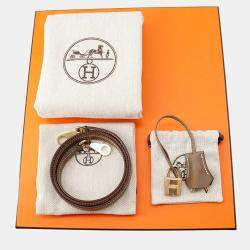 Pre Owned Hermes Kelly Sellier  Size 25 Verso Etoupe/Bamboo Vomadam Bag