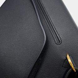 Pre Owned Hermes Petite Course Black Epsom