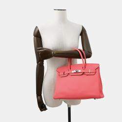 Pre Owned Hermes Birkin Rose Lipstick Togo Leather Size 30