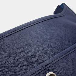 Pre Owned Hermes Evelyne3 Blue Indigo Epsom Size Pm