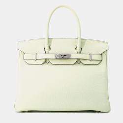 Pre Owned Hermes Birkin Grineve Togo Leather Size 30