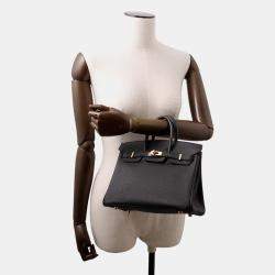 Pre Owned Hermes Birkin Black Togo Leather Size 25