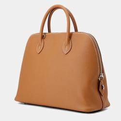 Pre Owned Hermes Bolide 1923 Gold Epsom Size 30
