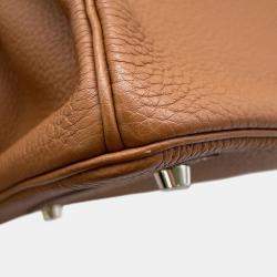 Pre Owned Hermes Birkin Gold Togo Leather Size 30