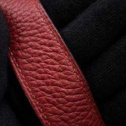 Pre Owned Hermes Picotin Lock Rouge Grenat Taurillon Clemence Size PM