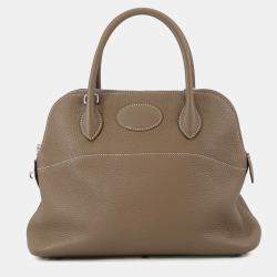 Pre Owned Hermes Bolide Etoupe Taurillon Clemence Size 31